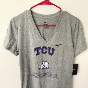 Nike Dri-Fit TCU Athletics gray T-shirt (small)